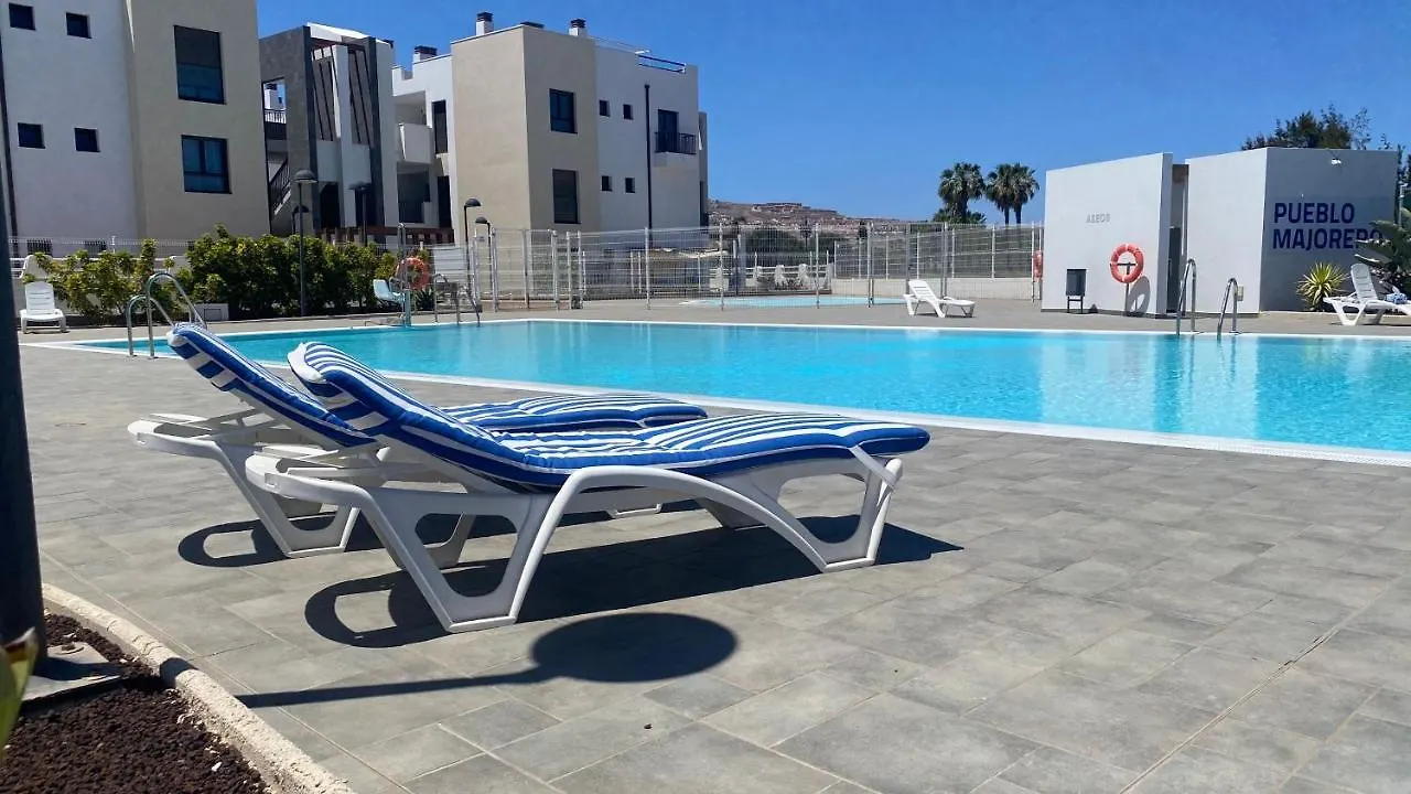 Sunny Luxury Apartment With Two Great Sunny - Level Terraces, Two Swimming Pools, In A New Complex Pueblo Majorero, Close To Fuerteventura Golf Club, Next To The Beach , Atlantico Shopping Mall And Casino In Caleta De Fuste Španělsko